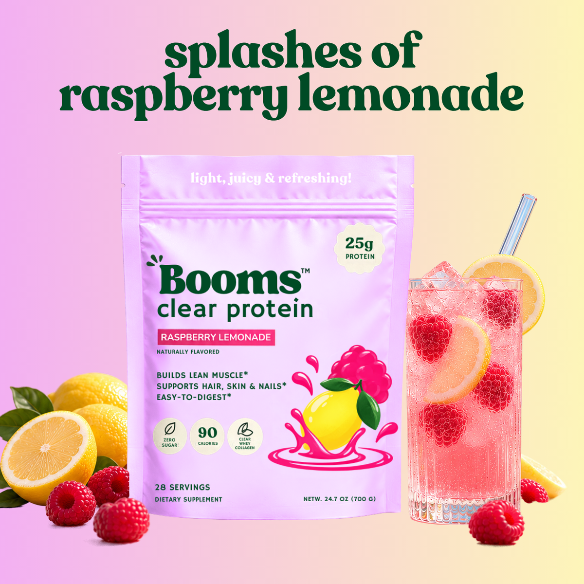Raspberry Lemonade — Clear Protein